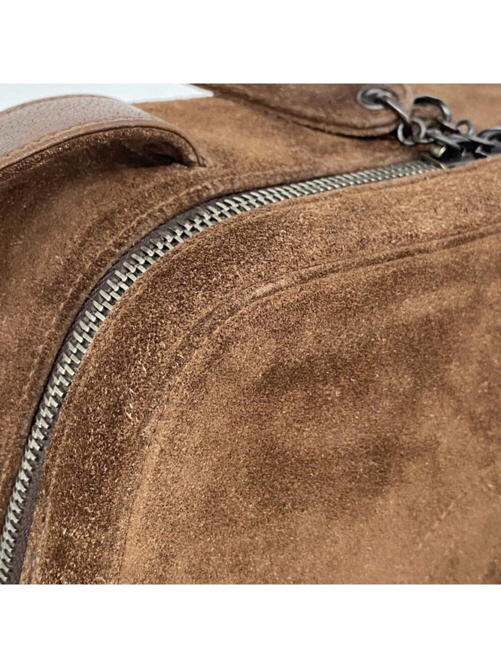 Chanel Handbag Suede Brown Silver - Picture 8 of 10